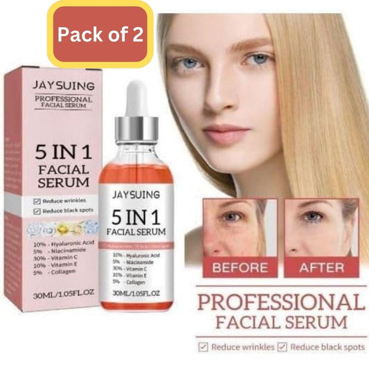 5 in 1 Advanced Anti-Wrinkle Face Serum (Pack of 2)